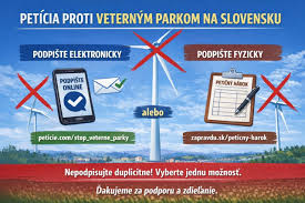 STOP VÝSTAVBE VETERNÝCH PARKOV!