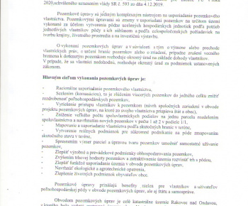 Aktuality / Prípravné konanie pozemkových úprav Rakovec nad Onda