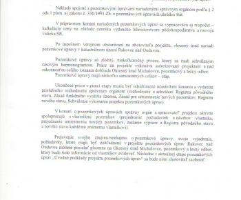 Aktuality / Prípravné konanie pozemkových úprav Rakovec nad Onda