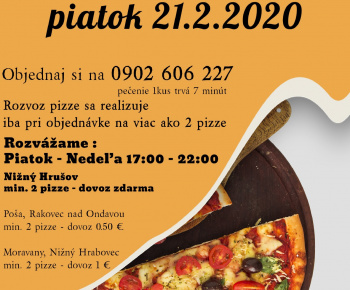 Aktuality / Pizza - donáška Nižný Hrušov