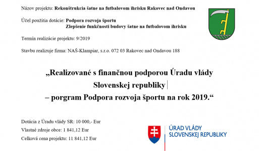 Rekonštrukcia šatne na futbalovom ihrisku  Rekonštrukcia šatne na futbalovom ihrisku